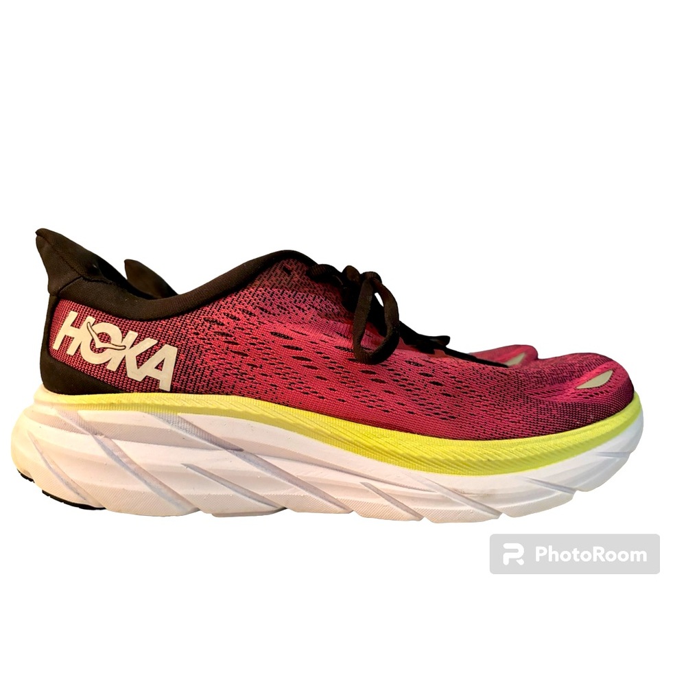 Women’s Hoka Clifton 8 pink sneakers size 8.5